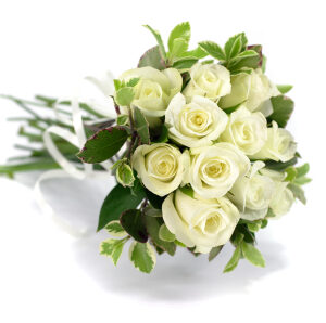 Ramo de 12 rosas blancas, Buquê de 12 rosas brancas
