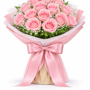 18 Rosas cor-de-rosa