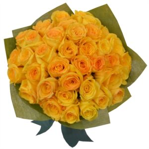 Buquê de 36 Rosas Amarelas ; Ramo de 36 Rosas Amarillas ; Bouquet of 36 Yellow Roses