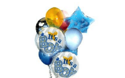 Bouquet de Balão para Comemorar o Nascimento de Um Menino