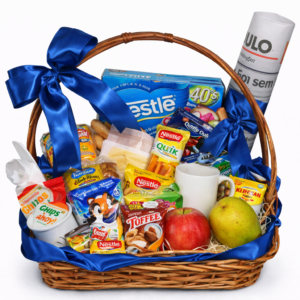 Cesta de Café da Manhã com Jornal