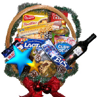 Cesta de Navidad Muñeco de Navidad