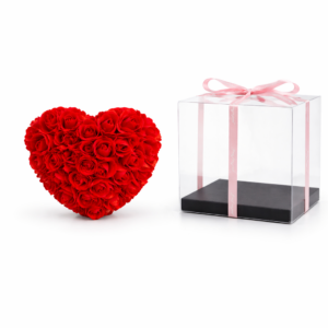 Coração de Flores Artificiais